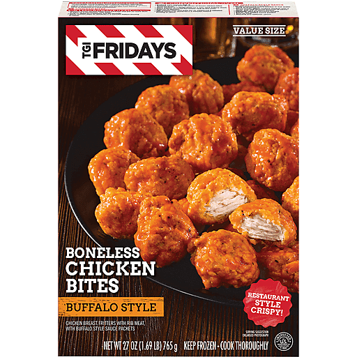 Buffalo Style Boneless Chicken Bites Chicken Breast Fritters with Rib Meat