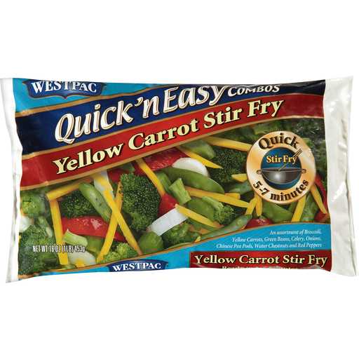 Yellow Carrot Stir Fry an Assortment of Broccoli