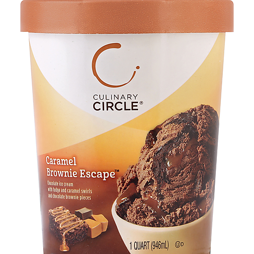 Caramel Brownie Escape Ice Cream, Chocolate