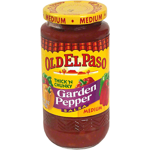 Photo of Old El Paso Salsa, Thick N' Chunky, Garden Pepper, Medium