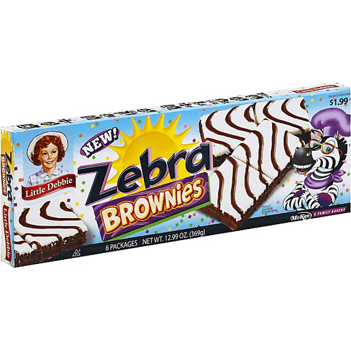 Zebra Brownies