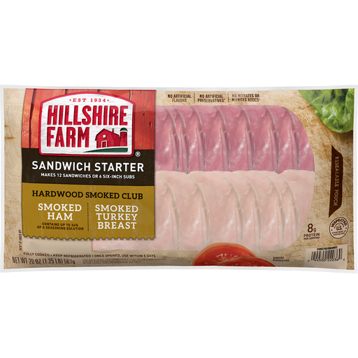 Smoked Ham, Smoked Turkey Breast Sandwich Starter, Smoked Ham, Smoked Turkey Breast