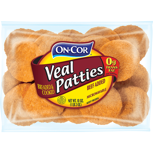 On-Cor, Breaded & Cooked Veal Patties