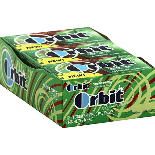Orbit Gum, Sugarfree, Apple Remix