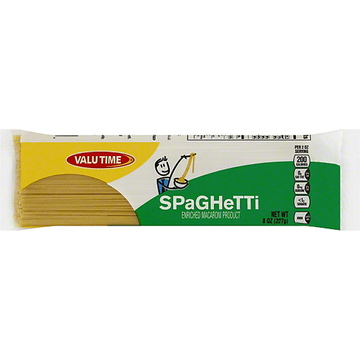 Enriched Macaroni Product, Spaghetti