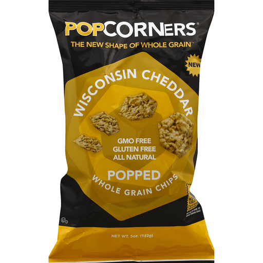 Popped Whole Grain Chips, Wisconsin Cheddar