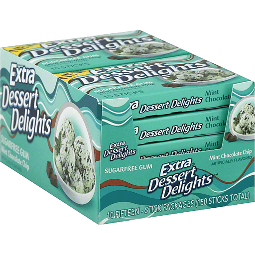 Wrigley’s Extra Dessert Delights Gum, Sugarfree, Mint Chocolate Chip