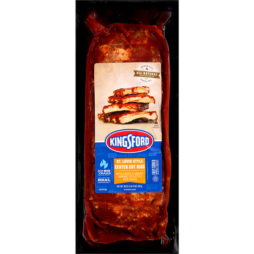 St. Louis Style Center Cut Ribs with Sweet & Smoky Kansas City Style BBQ Sauce