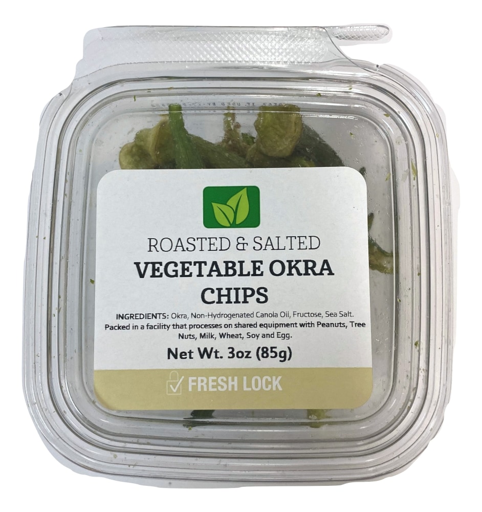 Roasted & Salted Vegetable Okra Chips, Roasted & Salted