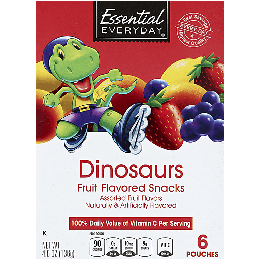 Dinosaurs Snacks, Assorted Fruit