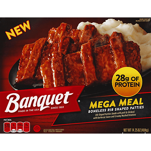 Banquet Backyard BBQ Mega Meal, 14.25 Oz