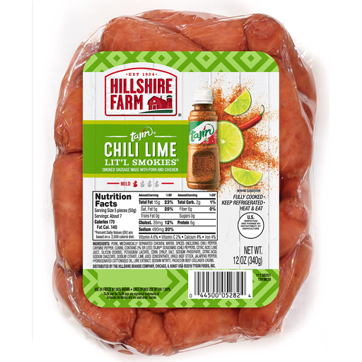 Mild Chili Lime Lit'L Smokies Smoked Sausage Made with Pork and Chicken, Mild Chili Lime