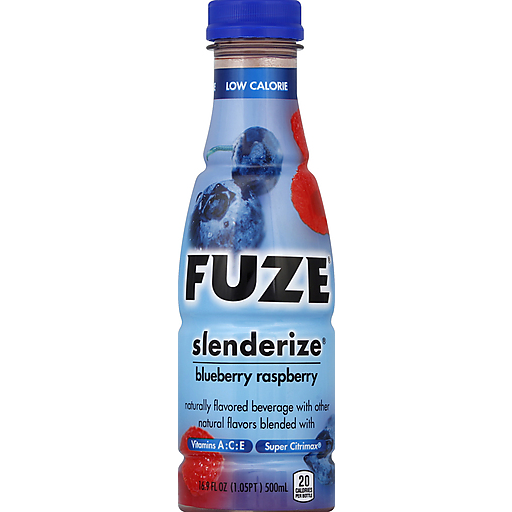 Fuze, Slenderize, Beverage, Blueberry, Raspberry, Blueberry, Raspberry