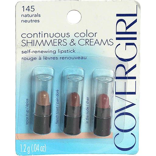 Photo of CoverGirl Continuous Color Shimmers & Creams Self-Renewing Lipstick, Naturals