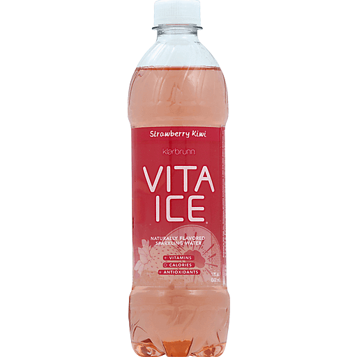 Klarbrunn, Vita Ice, Sparkling Water, Strawberry Kiwi, Strawberry Kiwi