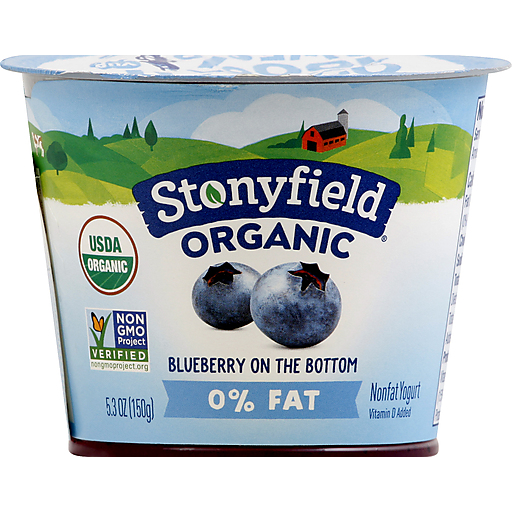 Blueberry Organic Nonfat Yogurt, Blueberry