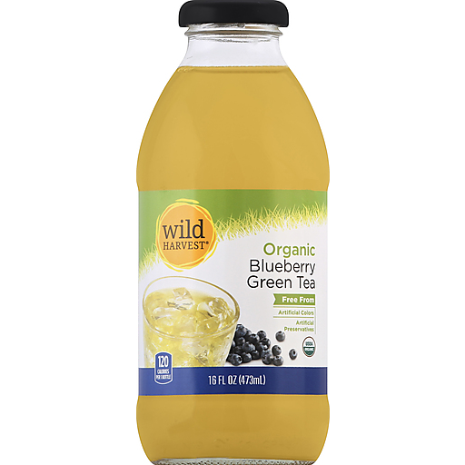 Wild Harvest, Organic Green Tea, Blueberry, Blueberry