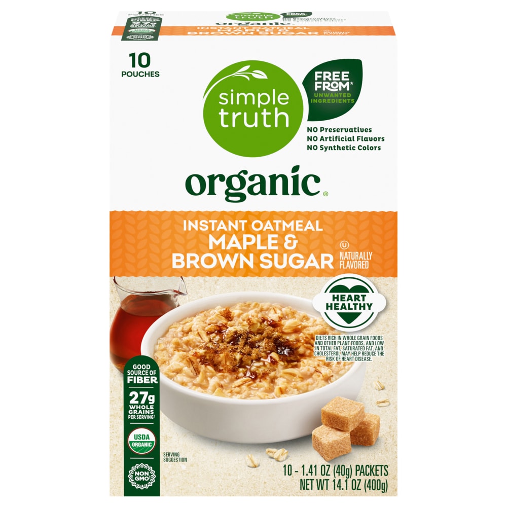 Simple Truth Organic Maple & Brown Sugar Instant Oatmeal