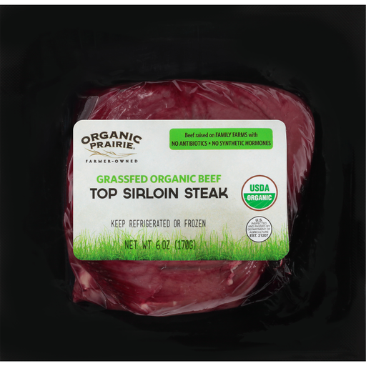 Grassfed Organic Beef Top Sirloin Steak
