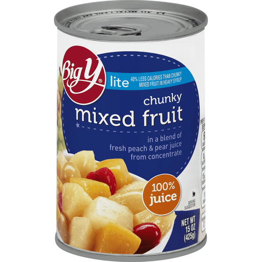 Lite Chunky Mixed Fruit in a Blend of Peach & Pear Juice from Concentrate, Lite Chunky