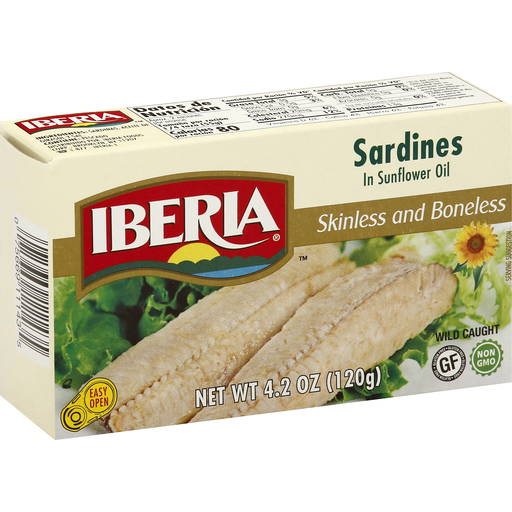 Skinless and Boneless Sardines in Sunflower Oil