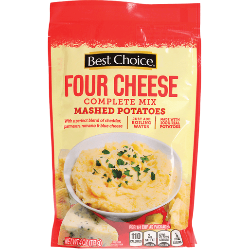 Four Cheese Complete Mix Mashed Potatoes, Four Cheese