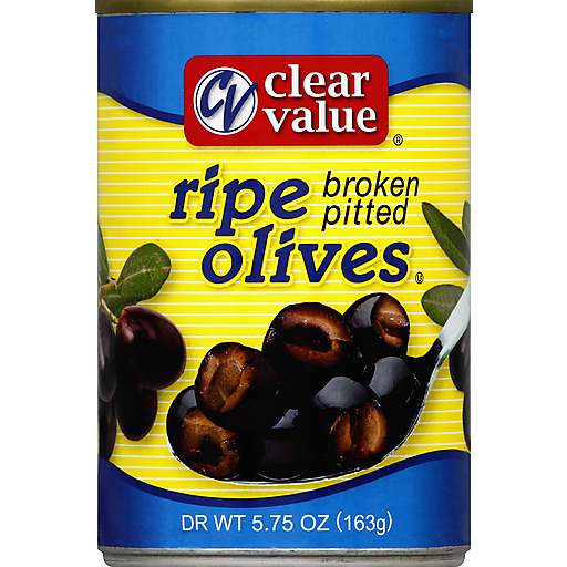 Broken Pitted Ripe Olives