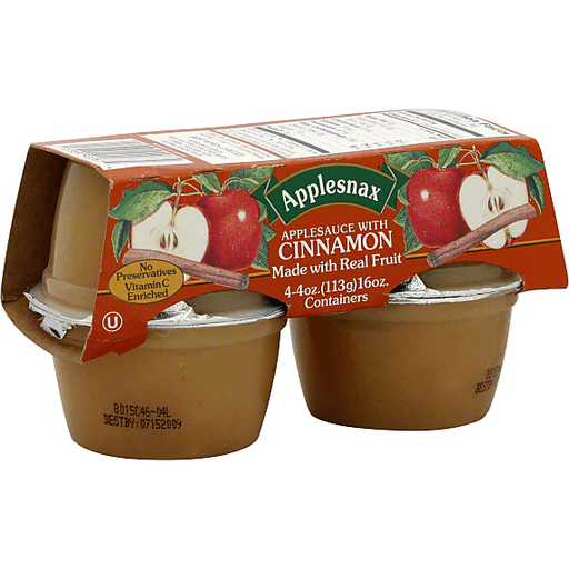Applesnax Applesauce, With Cinnamon