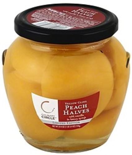 Yellow Cling Peach Halves in Heavy Syrup with Vanilla, Vanilla