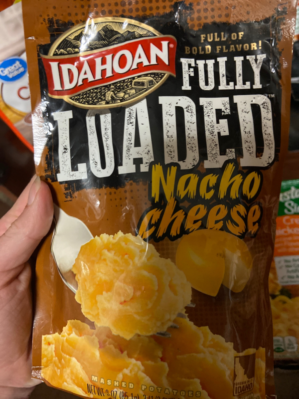 Fully Loaded Nacho Cheese Mashed Potatoes, Fully Loaded