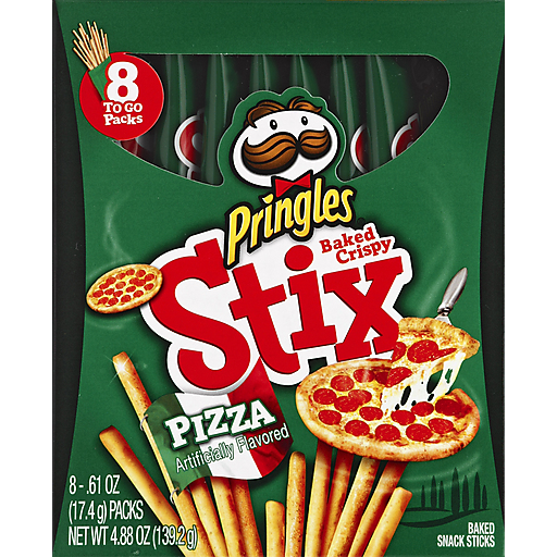Photo of Pringles Pizza Baked Crispy Stix 8 0.61 Oz. Bags