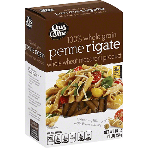Penne Rigate Whole Wheat Macaroni Product