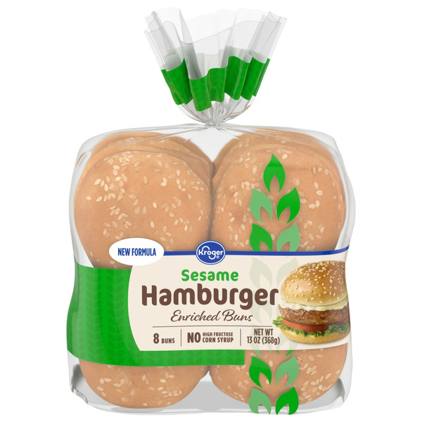 Sesame Enriched Hamburger Buns, Sesame