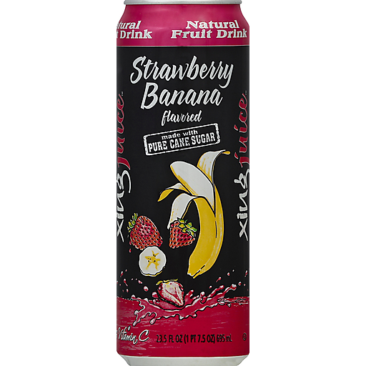 Xing Juice Natural Strawberry Banana Fruit Drink, 23.5 Fl. Oz