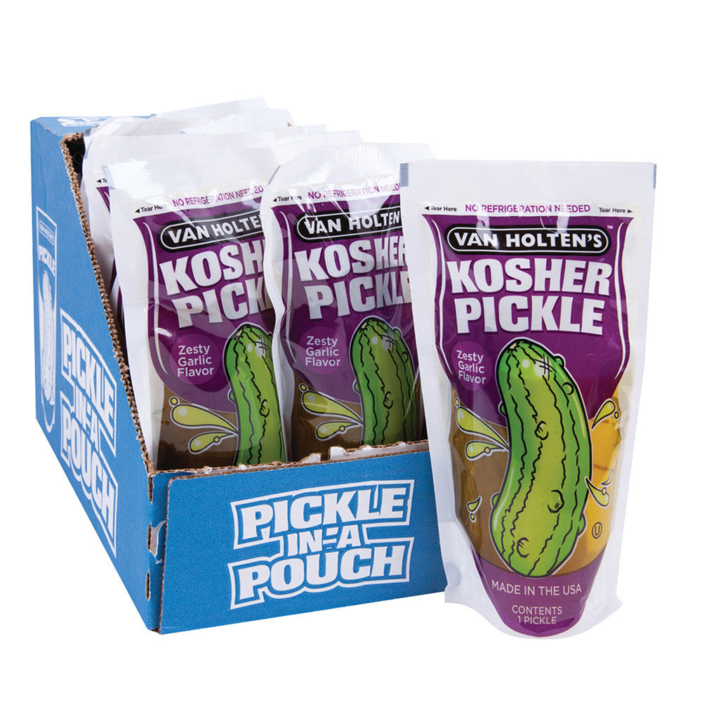 Van Holten’s Jumbo Pickle – Kosher Garlic 12CT