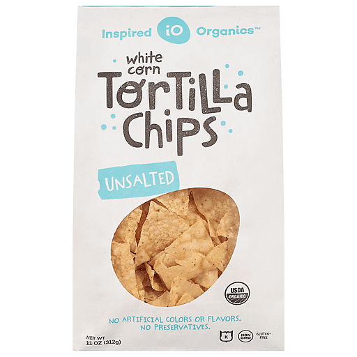 Unsalted White Corn Tortilla Chips