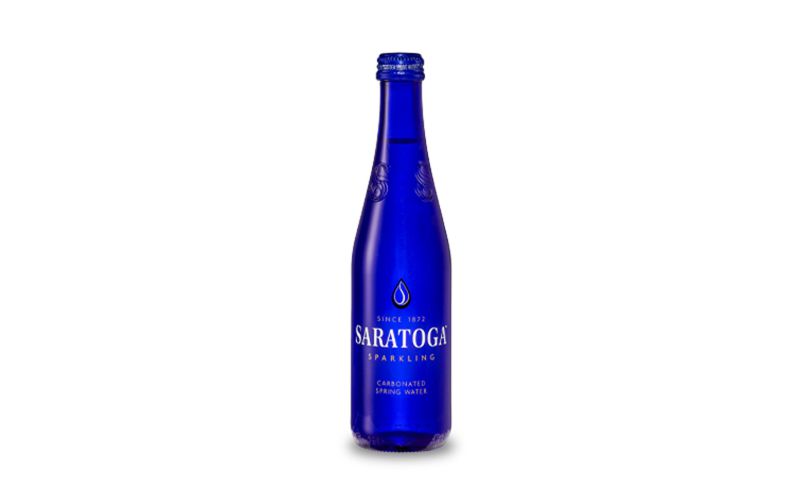 Saratoga Spring Water Sparkling Glass Bottle