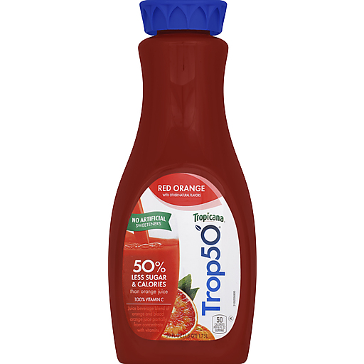 Tropicana Trop50 Red Orange Juice 59 Fluid Ounce Plastic Bottle