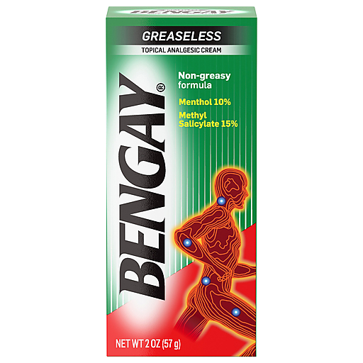 Bengay Topical Analgesic Cream, Greaseless 2 Oz