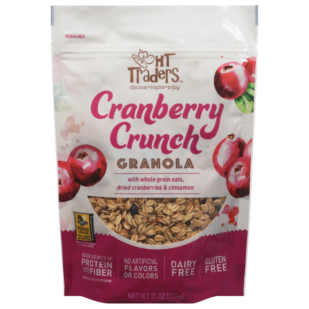 Cranberry Crunch Granola Made with Whole Grain Oats