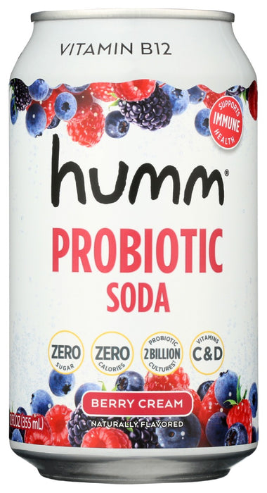Photo of Humm Kombucha Berry Cream Probiotic Soda