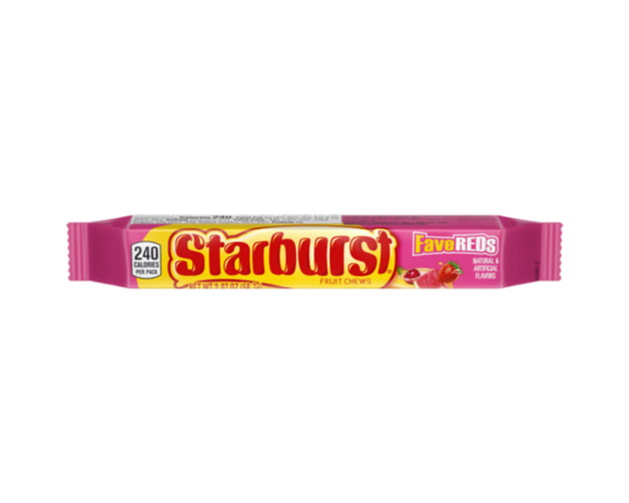 Starburst Reds Starburst Fave Reds Fruit Chews, 2.07 Ounce — UPC 40000009702 — Go-UPC