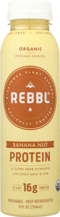 Banana Nut Organic Protein Super Herb Elixir with Turmeric & Brazil Nuts, Banana Nut