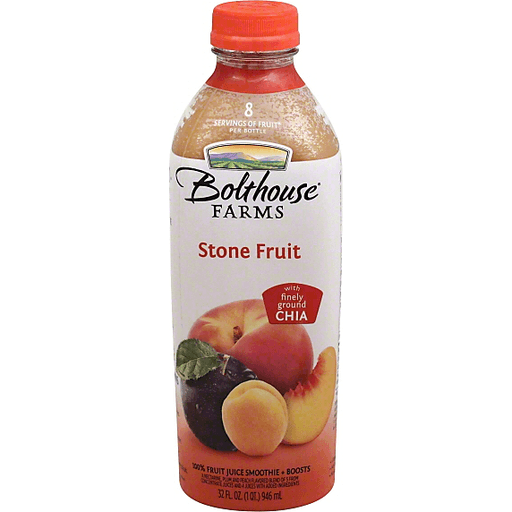 100% Fruit Juice Smoothie + Boosts, Stone Fruit