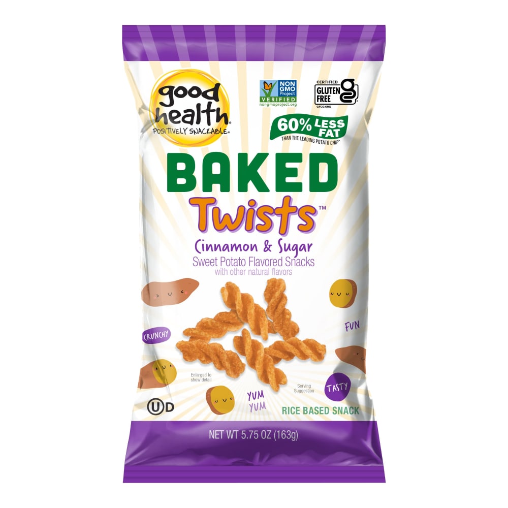 Cinnamon & Sugar Baked Twists Sweet Potato Flavored Snacks, Cinnamon & Sugar