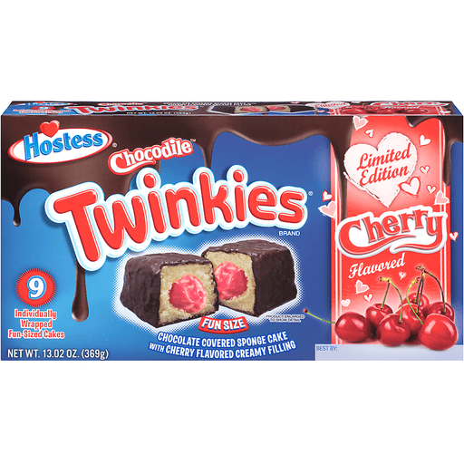 Photo of Hostess Chocodile Twinkies Limited Edition Cherry Cakes 9 Ct Box