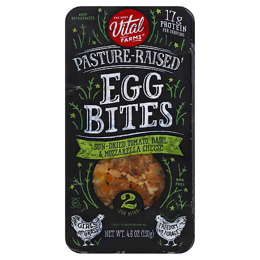 Sun-Dried Tomato, Basil. & Mozzarella Cheese Egg Bites, Sun-Dried Tomato, Bastl & Mozzarella Cheese