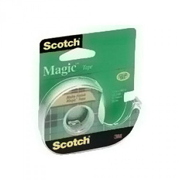 Scotch 119 Transparent Tape With Plastic Dispenser 1/2 By 800 Inch