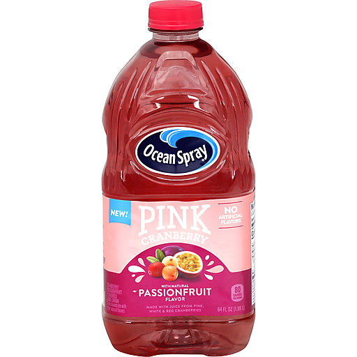 Pink Cranberry Passionfruit Flavored Juice Drink from Concentrate, Pink Cranberry Passionfruit