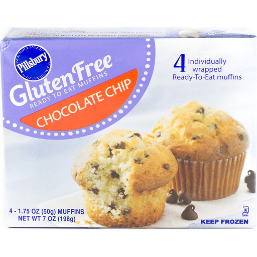 Gluten Free Chocolate Chip Ready to Eat Muffins, Chocolate Chip